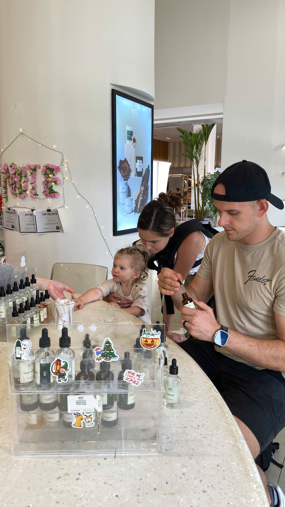 hidden gems Hanoi — perfume workshop at NOTE Lotte Mall Tay Ho