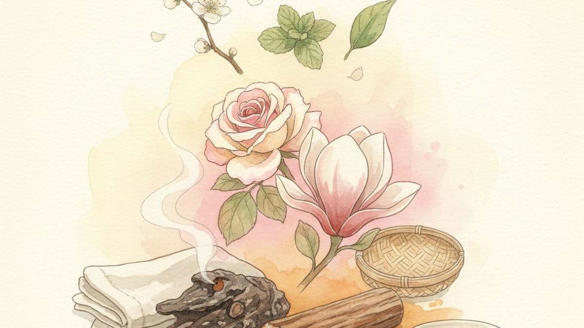 Fragrance pyramid - top, heart, base notes - the architecture taught at NOTE Lotte Mall West Lake Hanoi perfume workshop